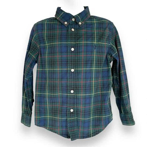 Title:
Ralph Lauren Boys’ Tartan Plaid Button-Down Shirt, Size 5 - Picture 7 of 7
